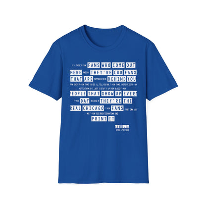 Lee Elia Rant, Cubs T-Shirt