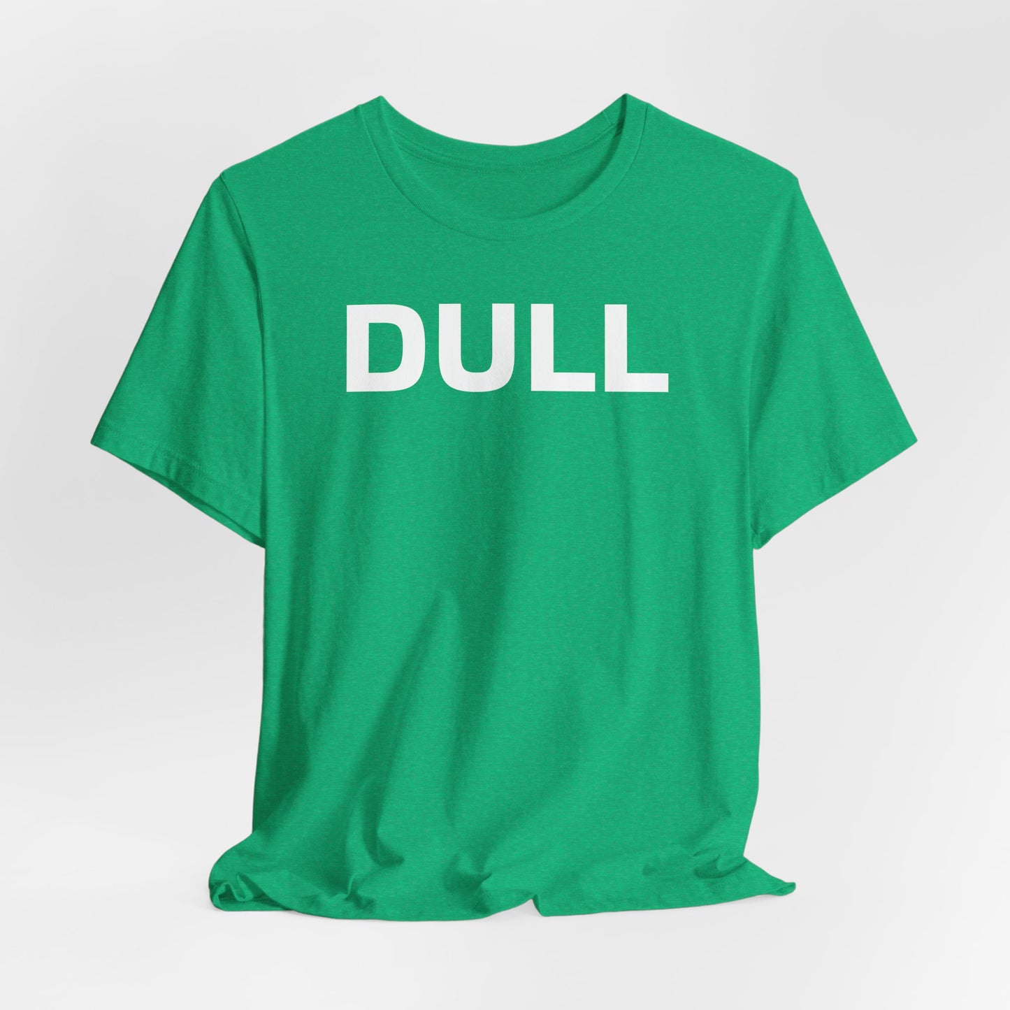 DULL Graphic Tee — Minimalist Retro Lettering T‑Shirt